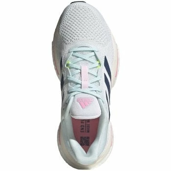 ADIDAS Women’s Solar Glide 5 (Footwear White/Wonder Steel/Beam Pink) - Image 2