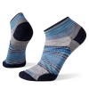 Smartwool Run Zero Cushion Pattern Low Cut Socks (Light Gray)