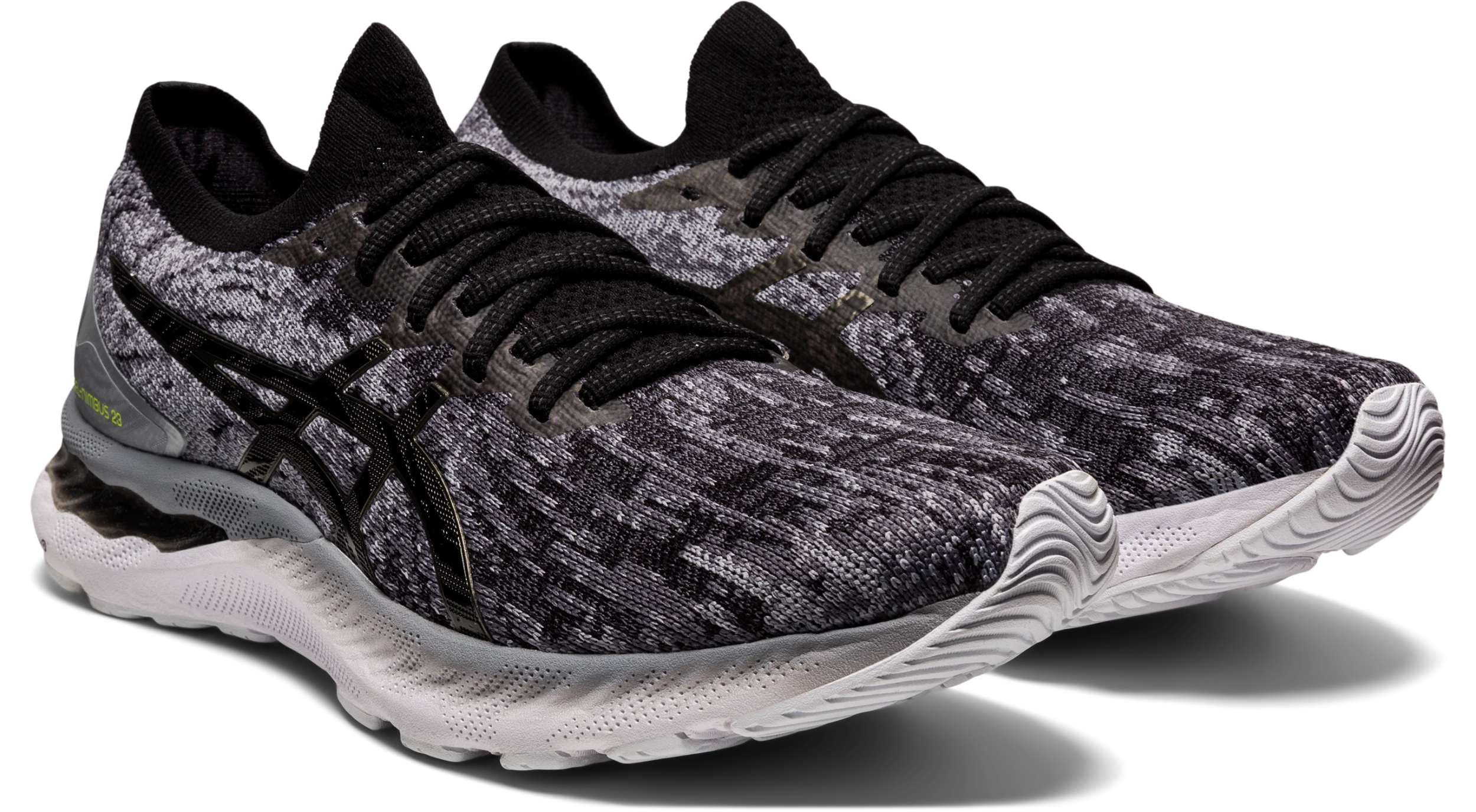 Asics Men's Gel-Nimbus 23 Knit (020 - Sheet Rock/Black) - Image 3