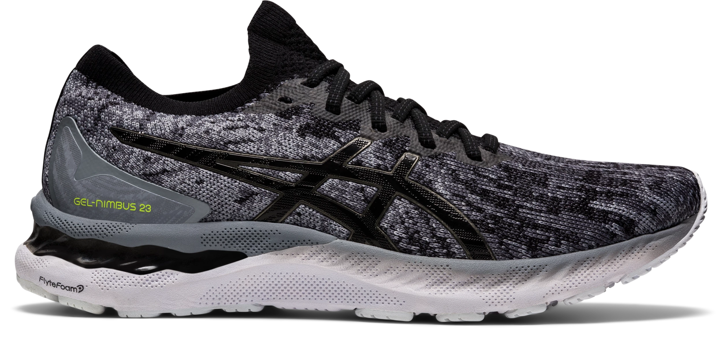 Asics Men's Gel-Nimbus 23 Knit (020 - Sheet Rock/Black)