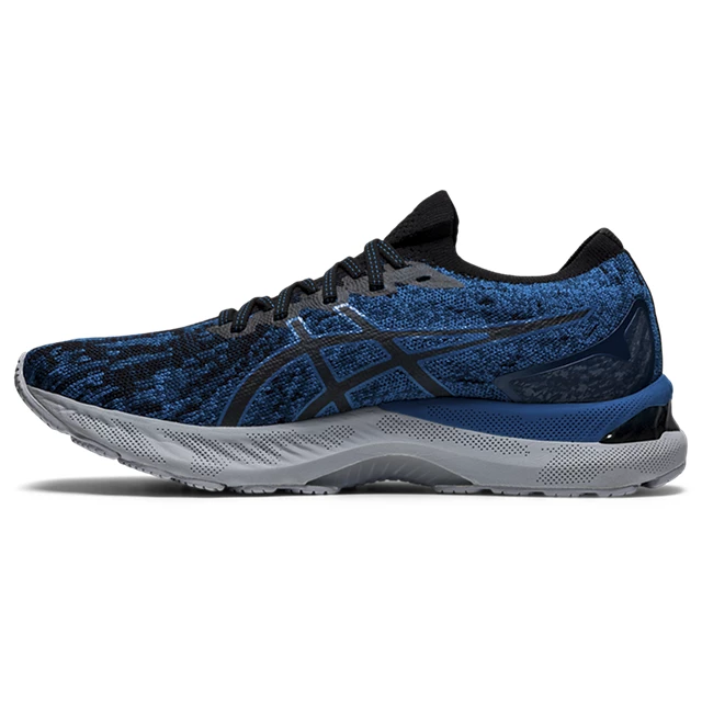 Asics Men's Gel-Nimbus 23 Knit (400 - Reborn Blue/Black) - Image 2