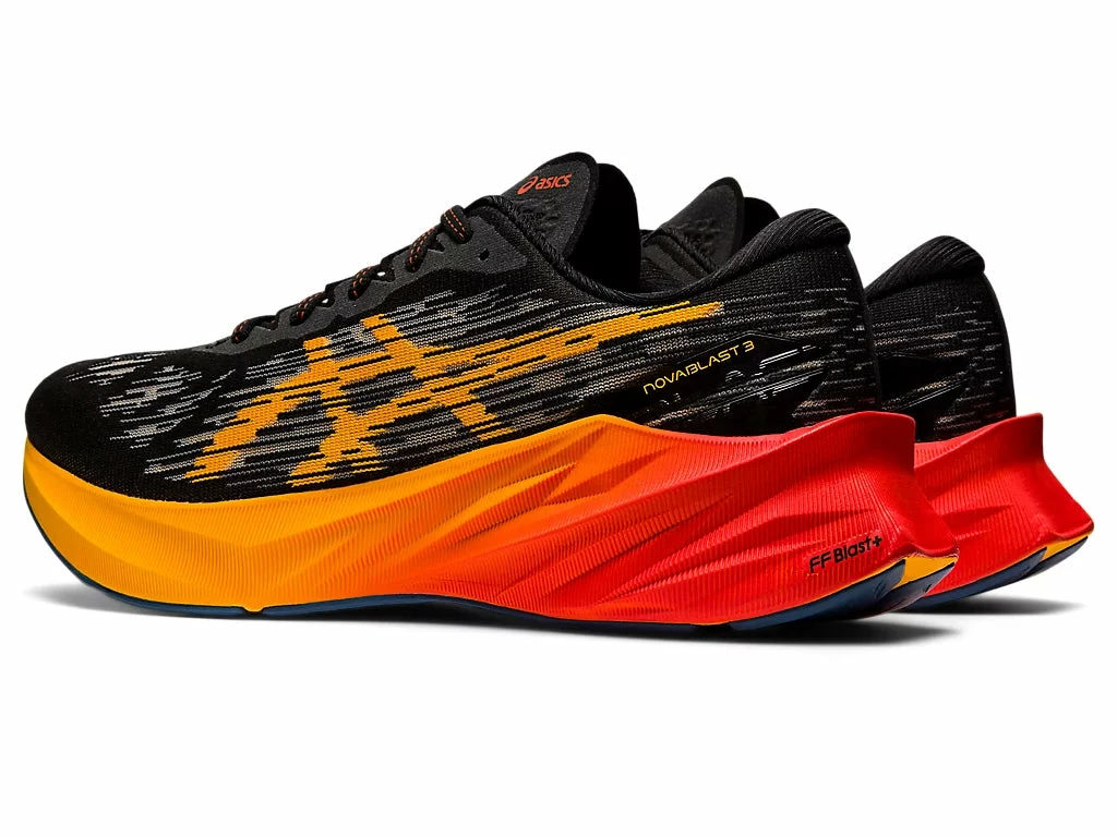Asics Men’s Novablast 3 (001 - Black/Amber) - Image 4