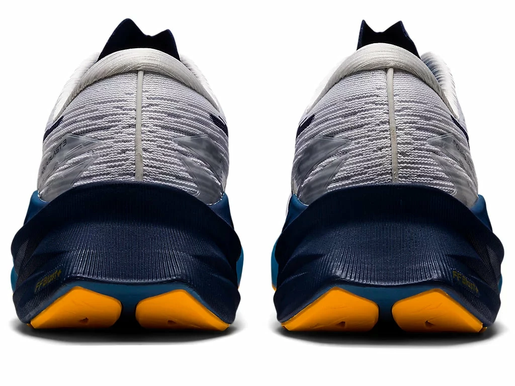 Asics Men’s Novablast 3 (100 - White/Deep Ocean) - Image 6