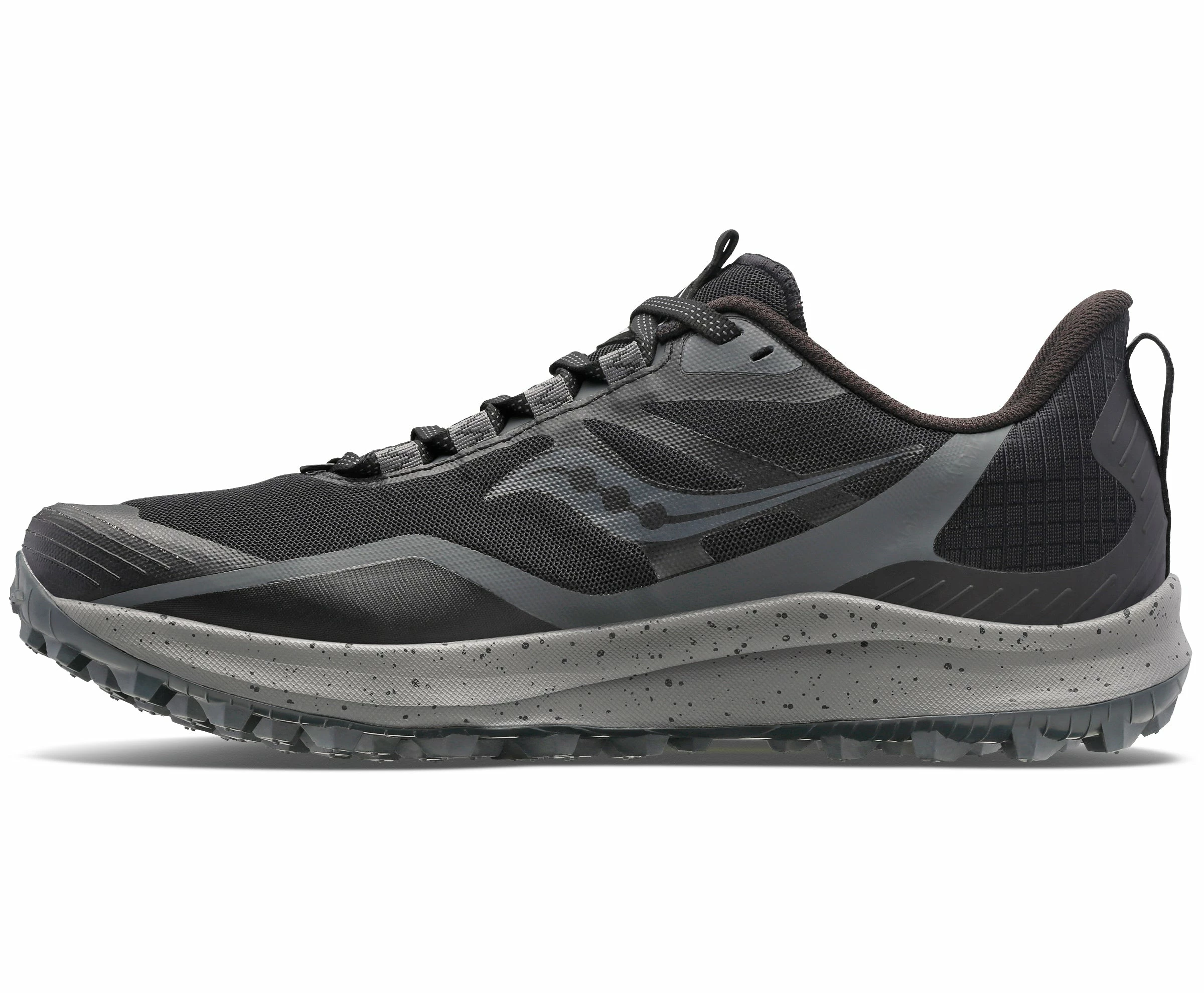 Saucony Men's Peregrine 12 (05 - Black/Charcoal) - Image 2