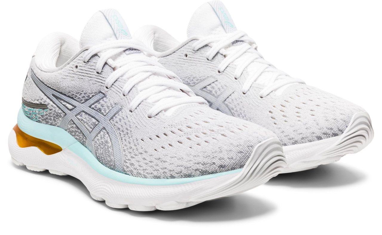 Asics Women’s Gel-Nimbus 24 (100 - White/Pure Silver) - Image 3