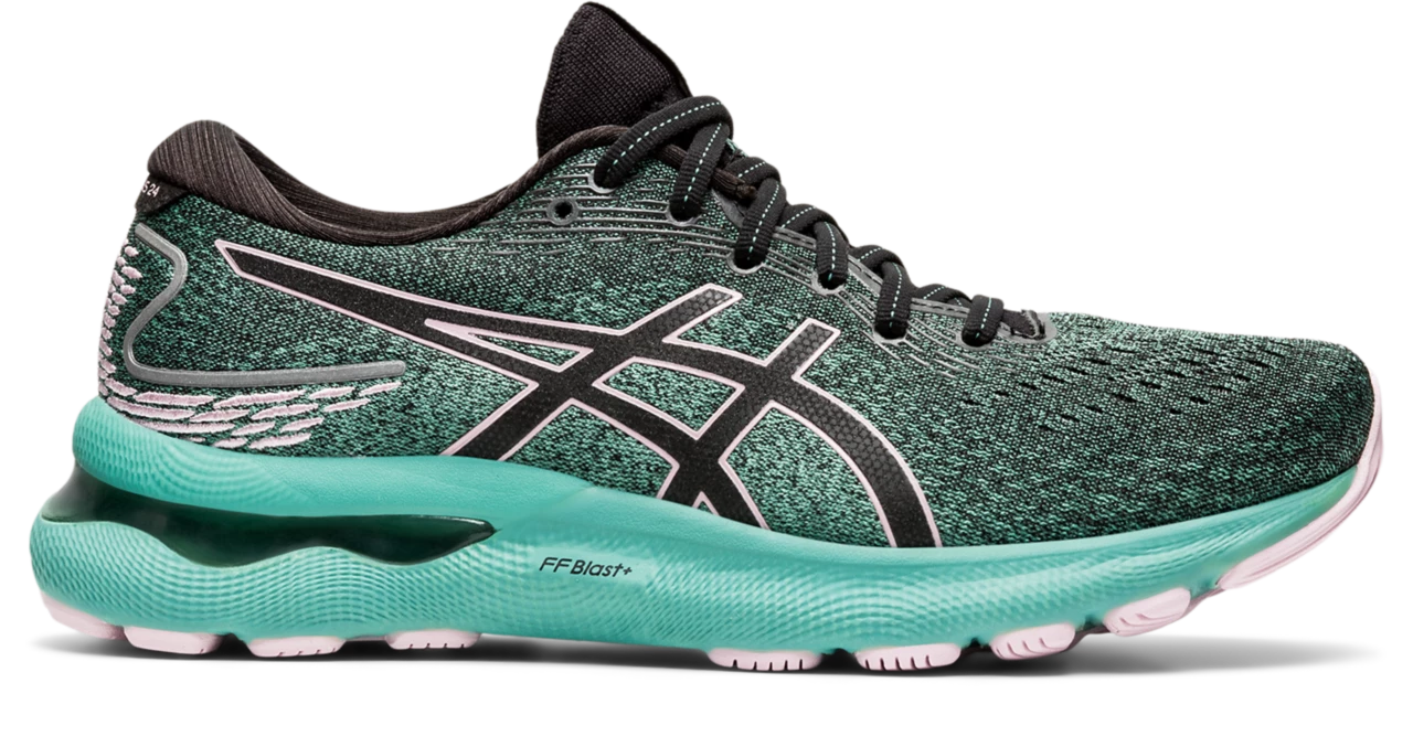Asics Women’s Gel-Nimbus 24 (003 - Black/Barely Rose)