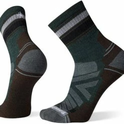 Smartwool Performance Hike Light Cushion Striped Mid Crew (Dark Sage)