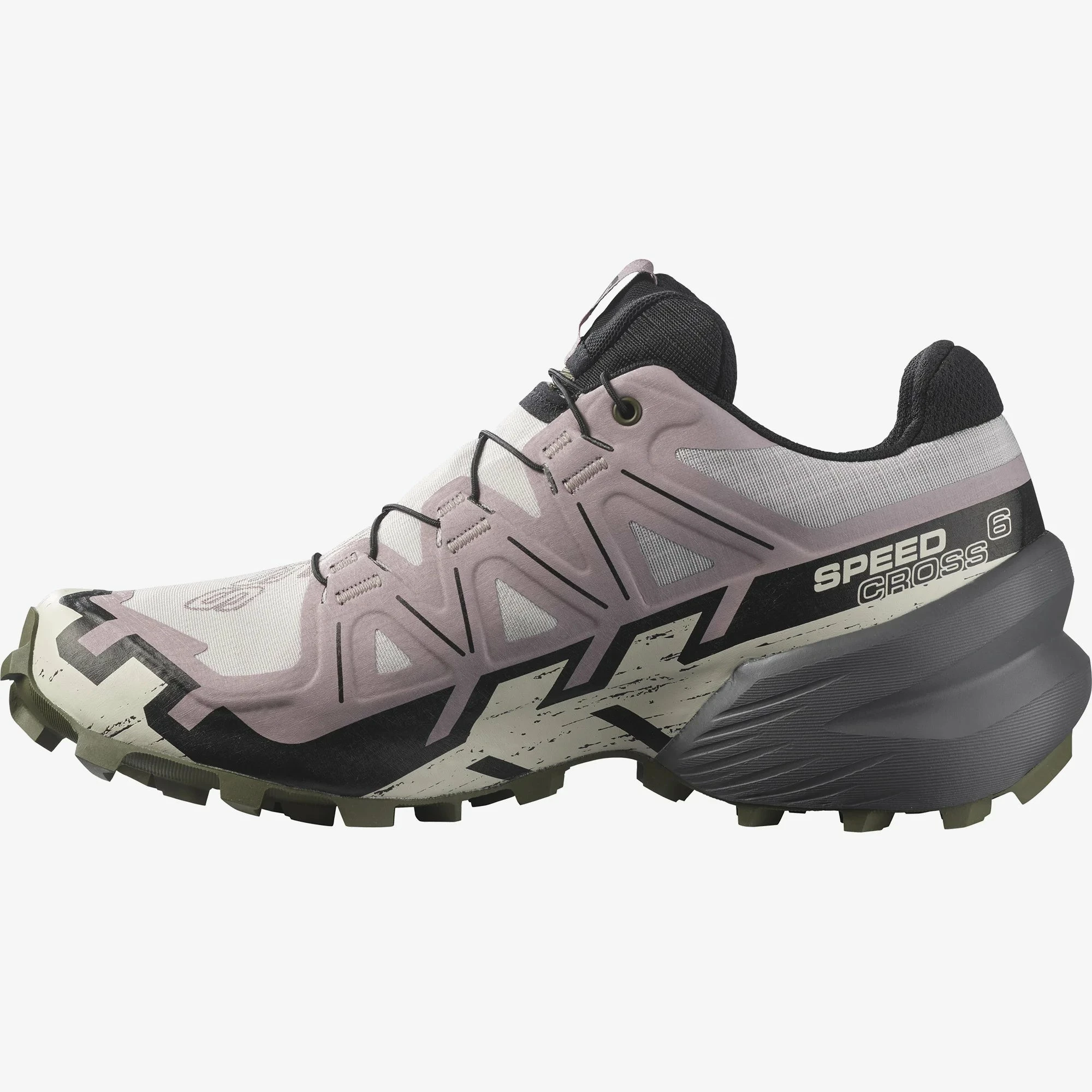 Salomon Women’s Speedcross 6 Gore-Tex (Ashes Of Roses/Black/Olive Night) - Image 2