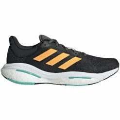 ADIDAS Men’s Solar Glide 5 (Core Black/Flash/Orange/Mint Rush)