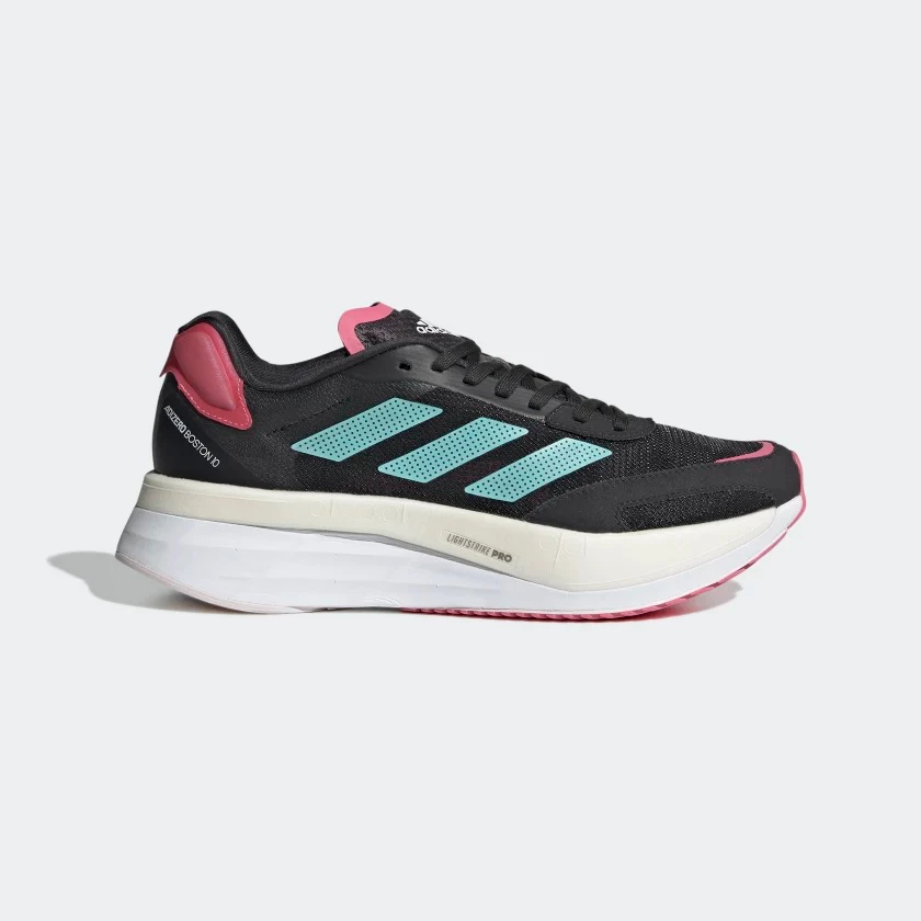 ADIDAS Women's Adizero Boston 10 (Carbon/Mint Ton/Rose Tone)