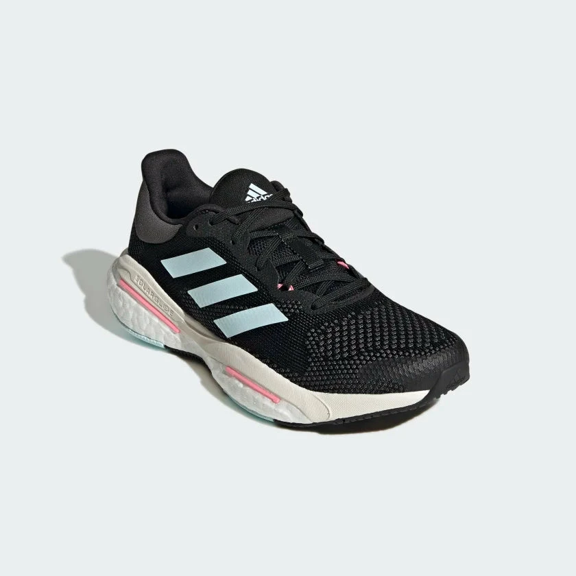 ADIDAS Women’s Solar Glide 5 (Core Black/Almost Blue/Beam Pink) - Image 3