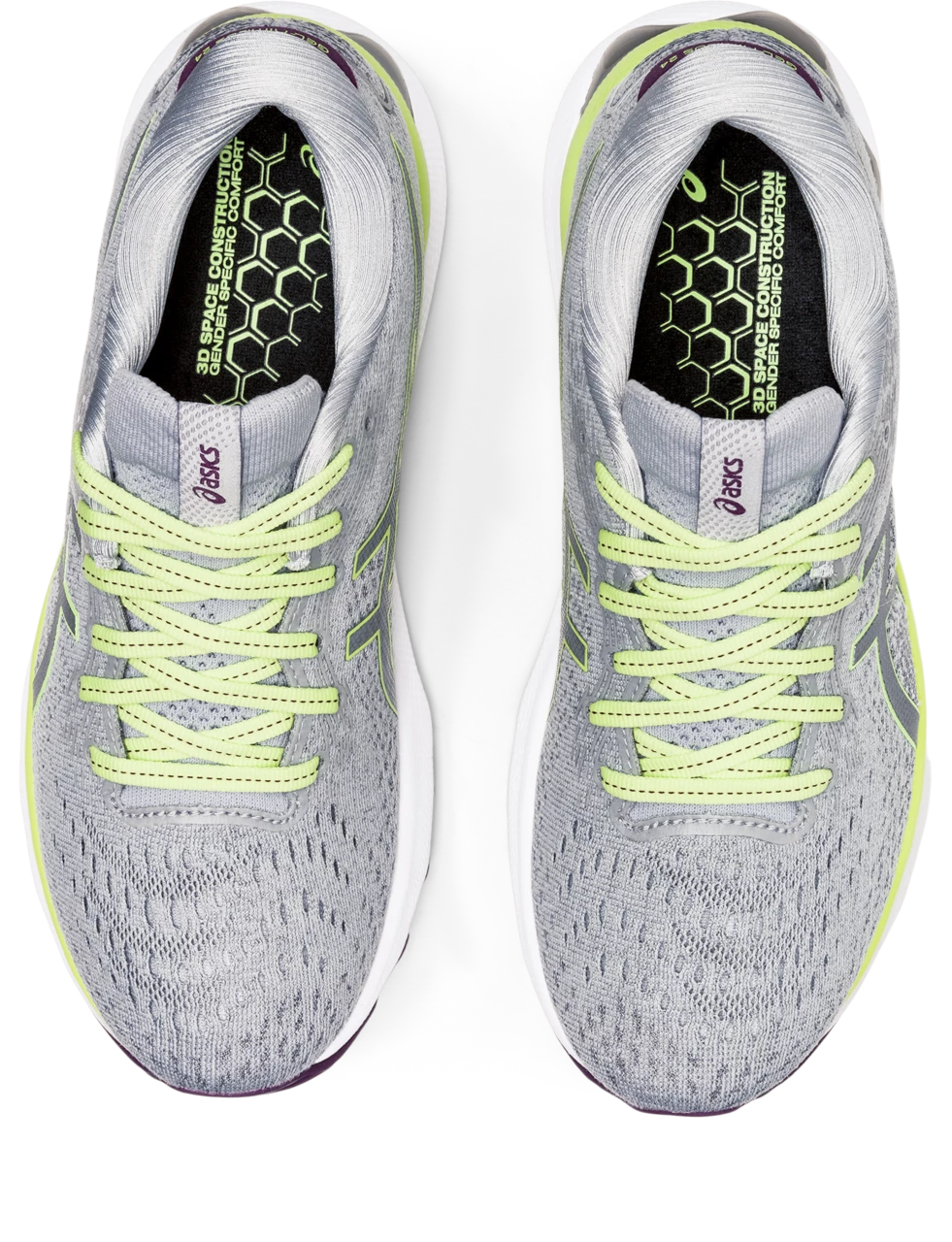 Asics Women’s Gel-Nimbus 24 (020 - Piedmont Grey/Lime Green) - Image 5
