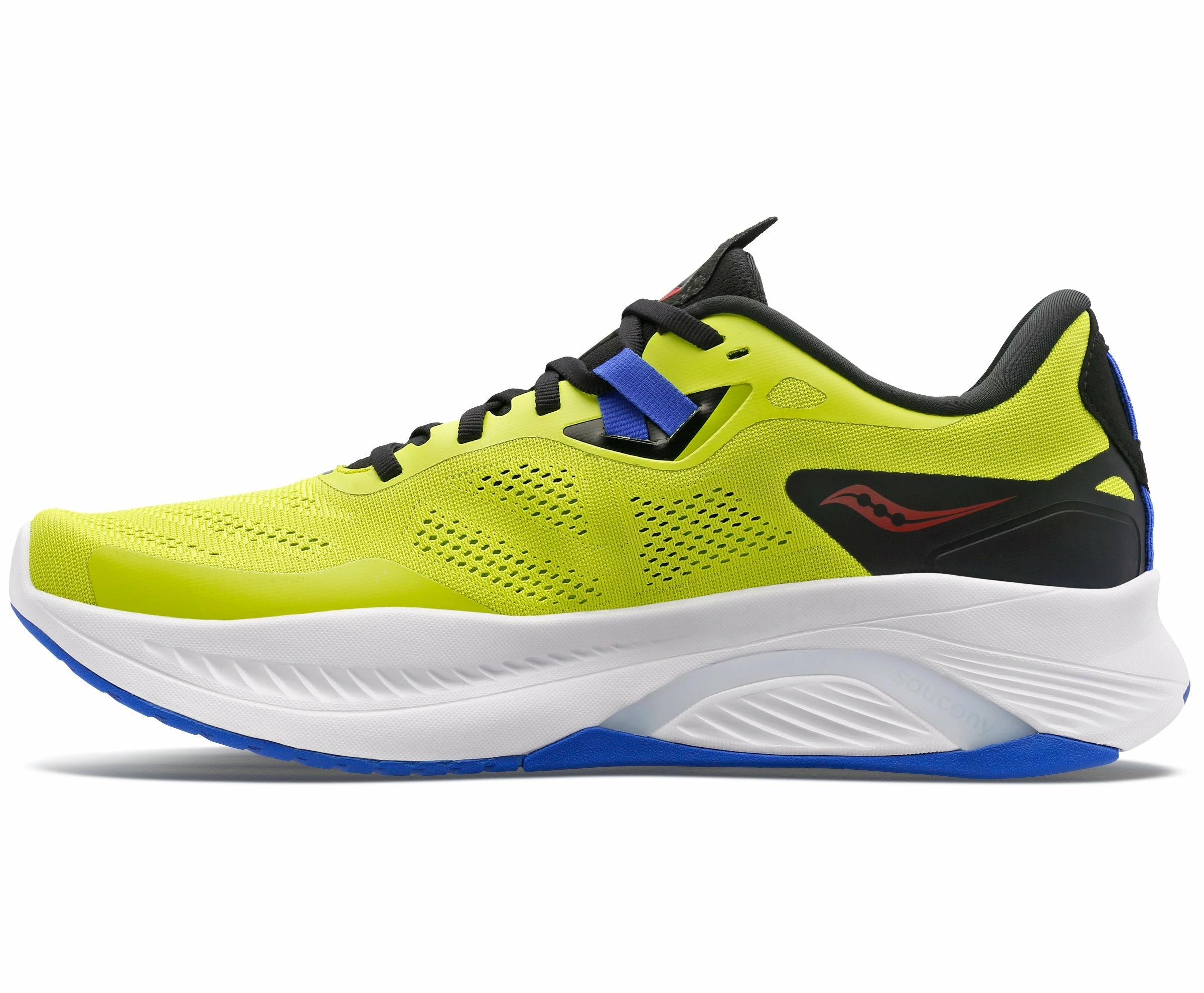 Saucony Men's Guide 15 WIDE (25 - Acid/Blue Raz) - Image 4