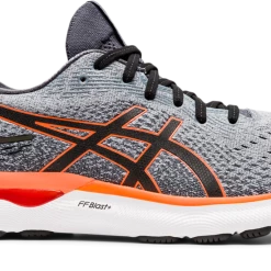 Asics Men’s Gel-Nimbus 24 (020 - Sheetrock/Shocking Orange)
