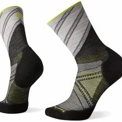 Smartwool PhD® Run Targeted Cushion Pattern Crew Socks (Charcoal)