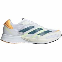 ADIDAS Men’s Adizero Adios 6 (FTWR White/Real Teal/Flash Orange)