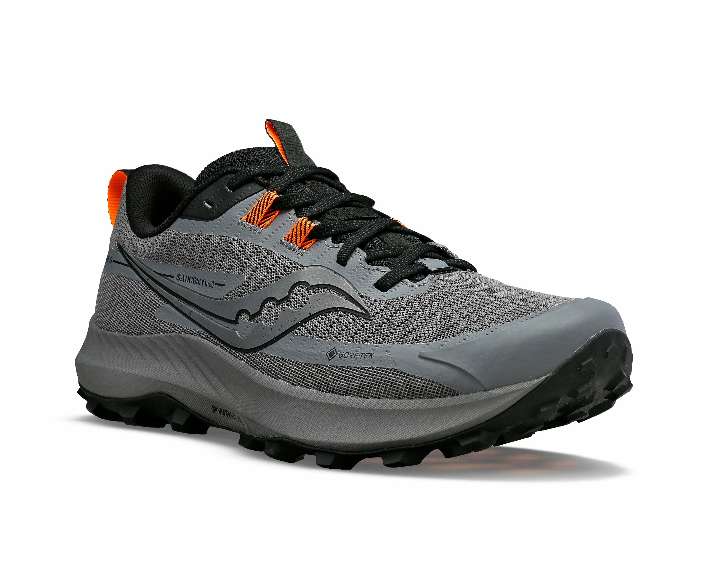 Saucony Men’s Peregrine 13 GTX (05 - Gravel/Black) - Image 3