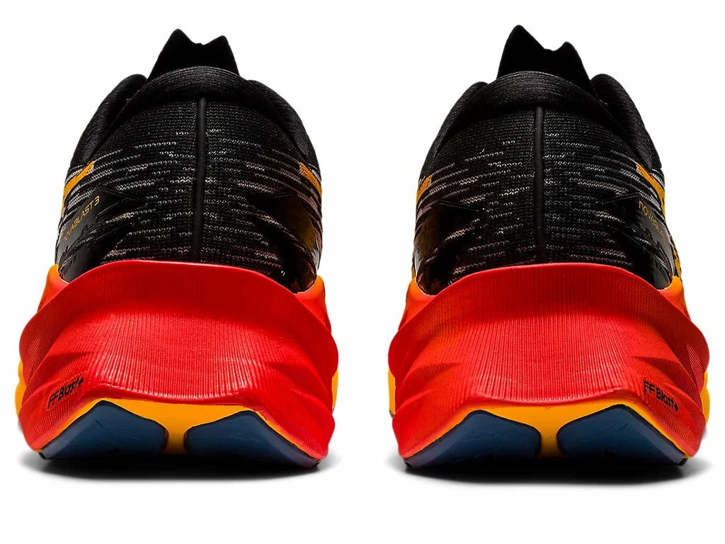 Asics Men’s Novablast 3 (001 - Black/Amber) - Image 6