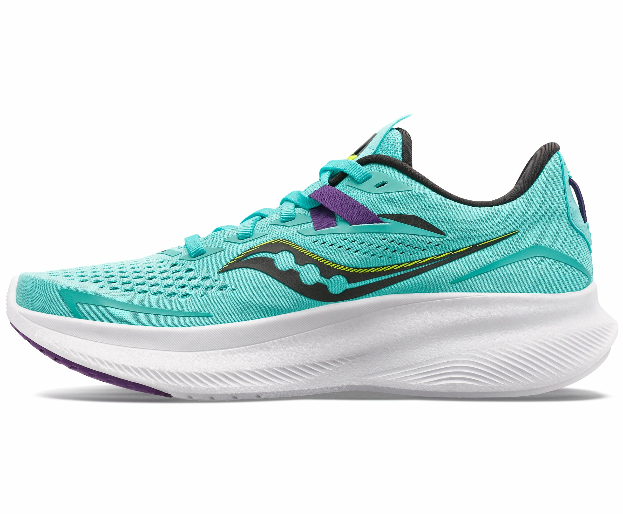 Saucony Women's Ride 15 (26 - Cool Mint/Acid) - Image 2