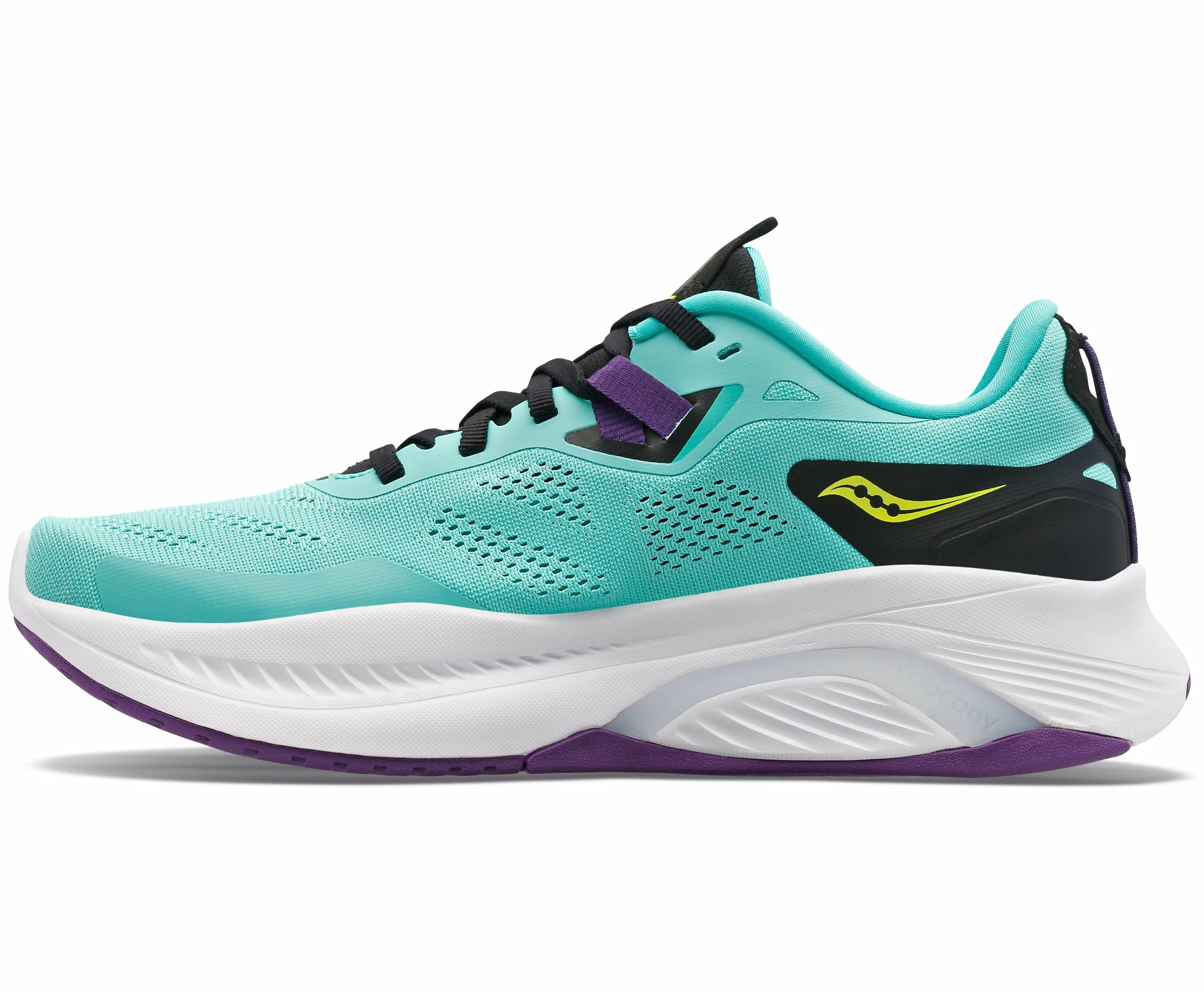 Saucony Women's Guide 15 (26 - Cool Mint/Acid) - Image 2