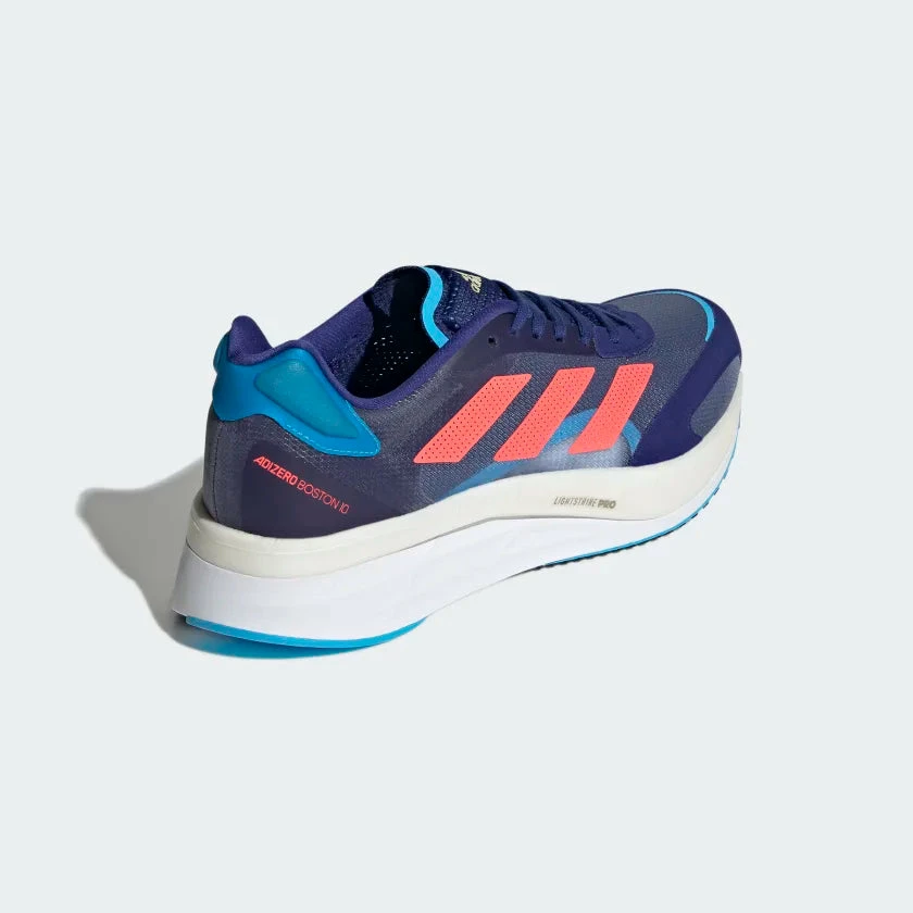 ADIDAS Men's Adizero Boston 10 (Legacy Indigo / Turbo / Sky Rush) - Image 4