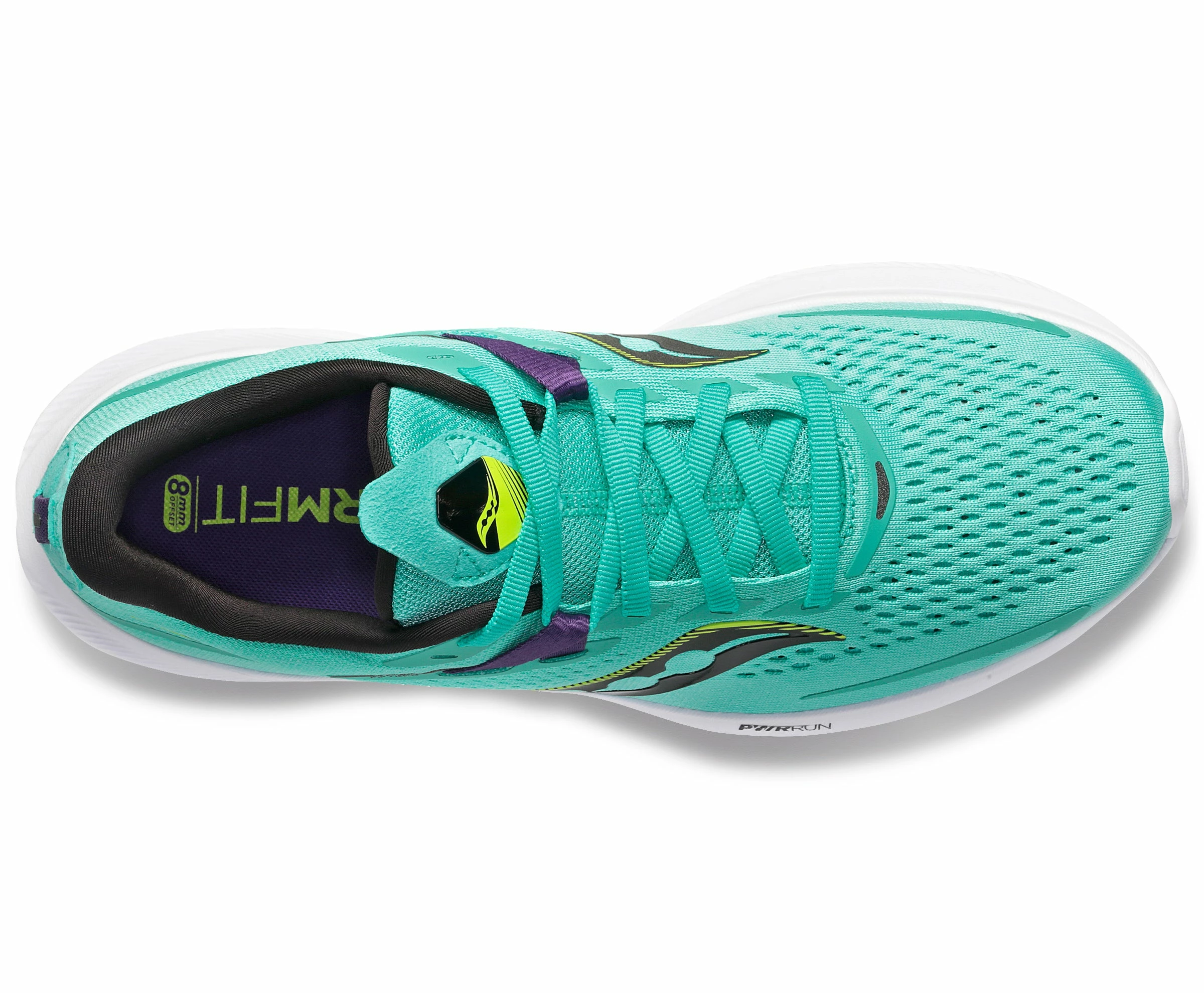 Saucony Women's Ride 15 (26 - Cool Mint/Acid) - Image 3