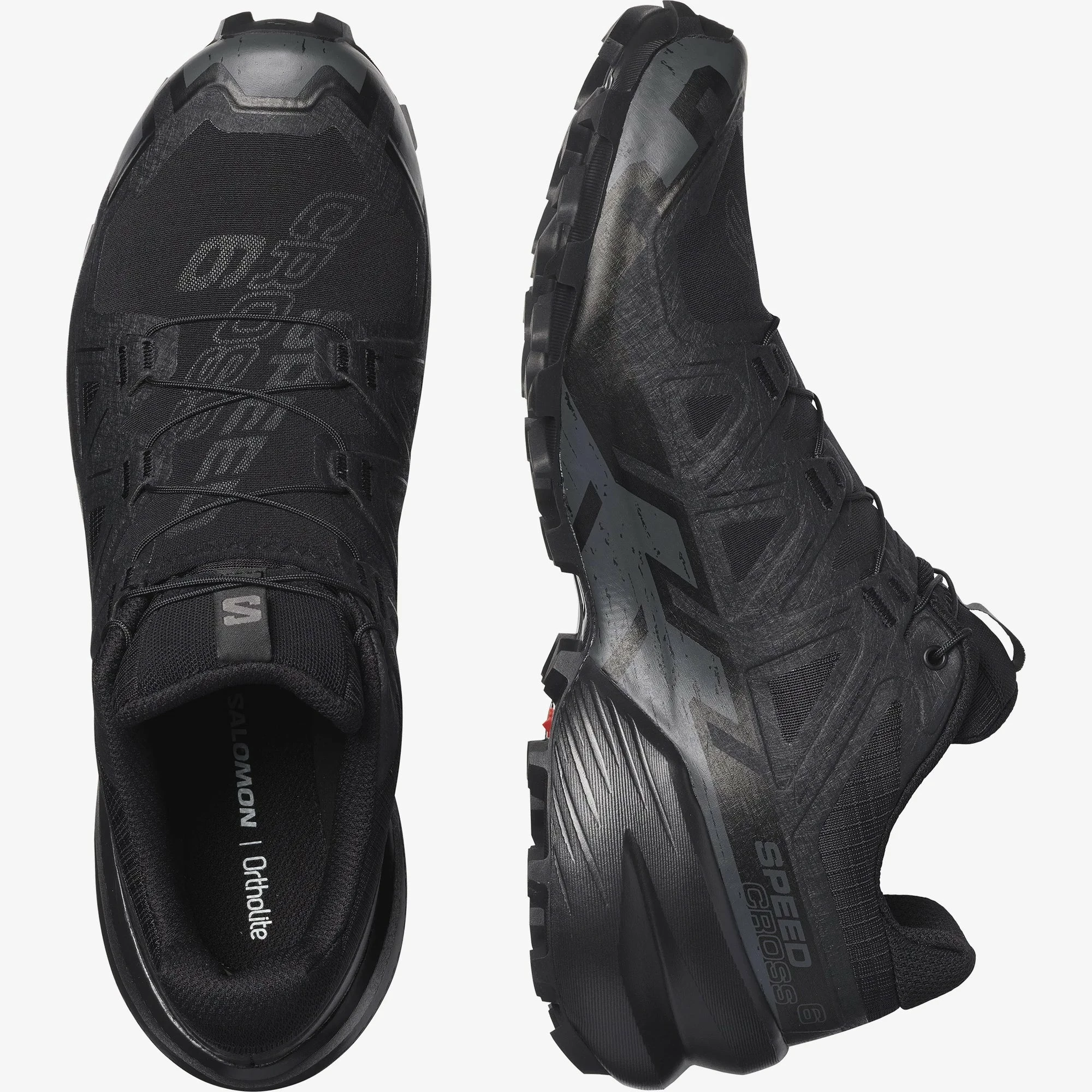 Salomon Men's Speedcross 6 (Black/Black/Phantom) - Image 4
