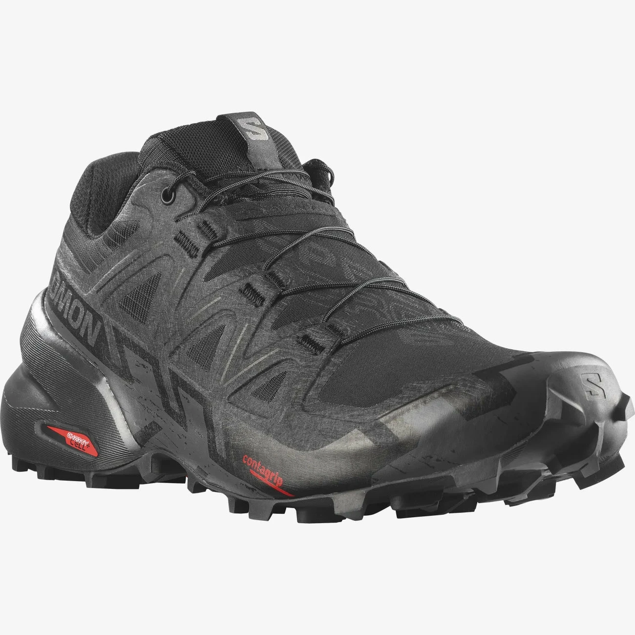 Salomon Men's Speedcross 6 (Black/Black/Phantom) - Image 3