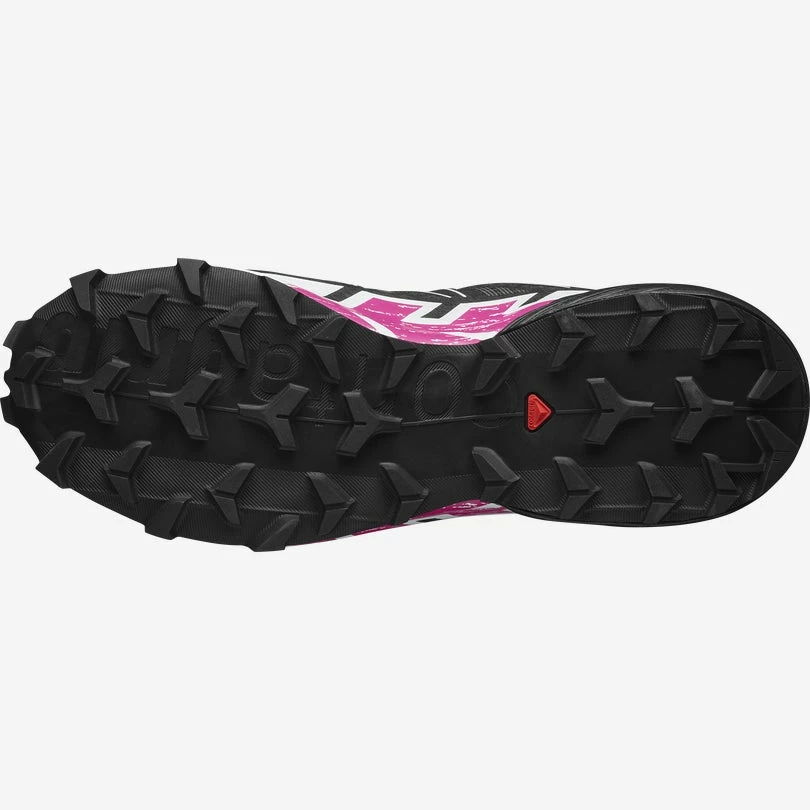 Salomon Women’s Speedcross 6 (Ebony/White/Very Berry) - Image 3