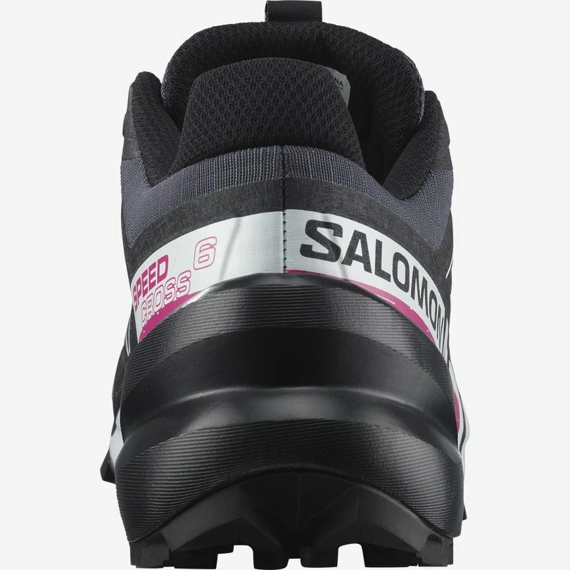 Salomon Women’s Speedcross 6 (Ebony/White/Very Berry) - Image 2