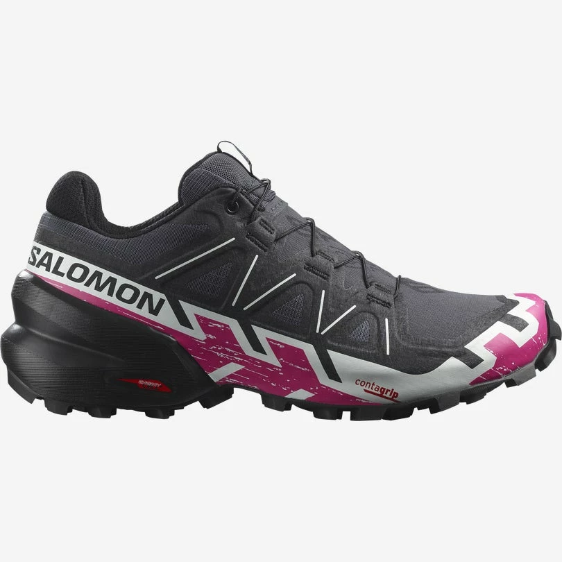 Salomon Women’s Speedcross 6 (Ebony/White/Very Berry)
