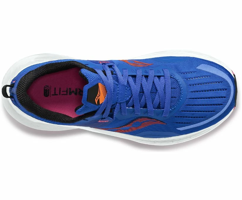 Saucony Women’s Tempus (125 - Blue Raz/Zest) - Image 3