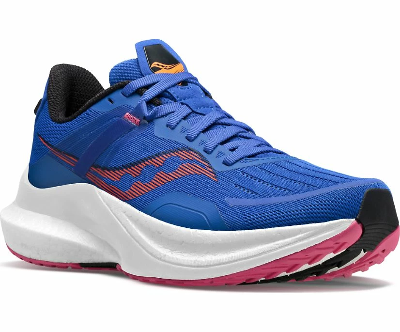 Saucony Women’s Tempus (125 - Blue Raz/Zest) - Image 5