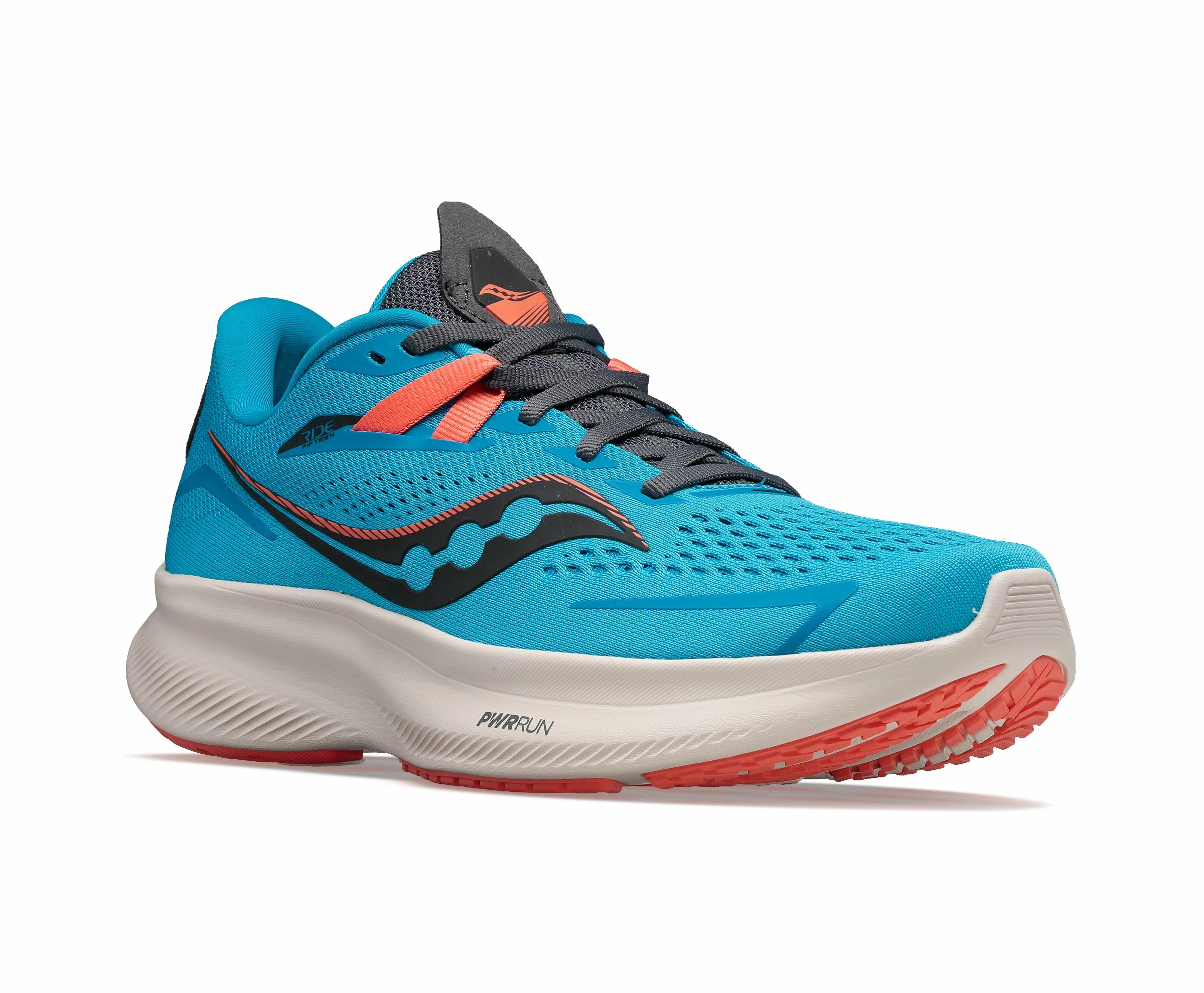 Saucony Women's Ride 15 (31 - Ocean/Shadow) - Image 2