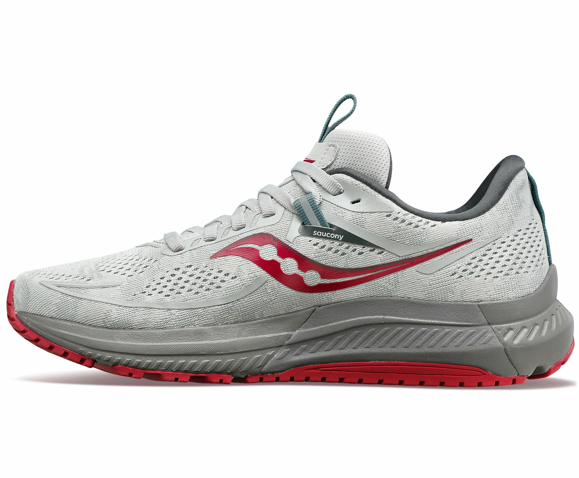Saucony Women's Omni 21 (16 - Concrete/Berry) - Image 3