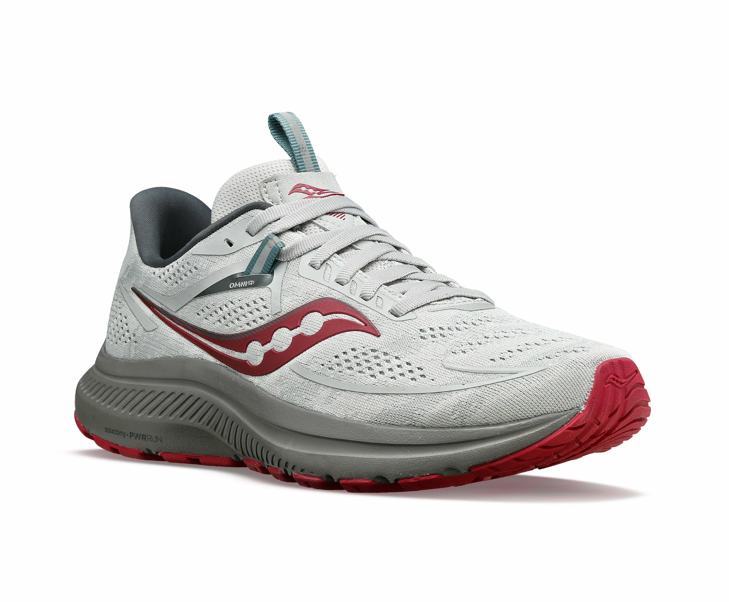 Saucony Women's Omni 21 (16 - Concrete/Berry) - Image 2
