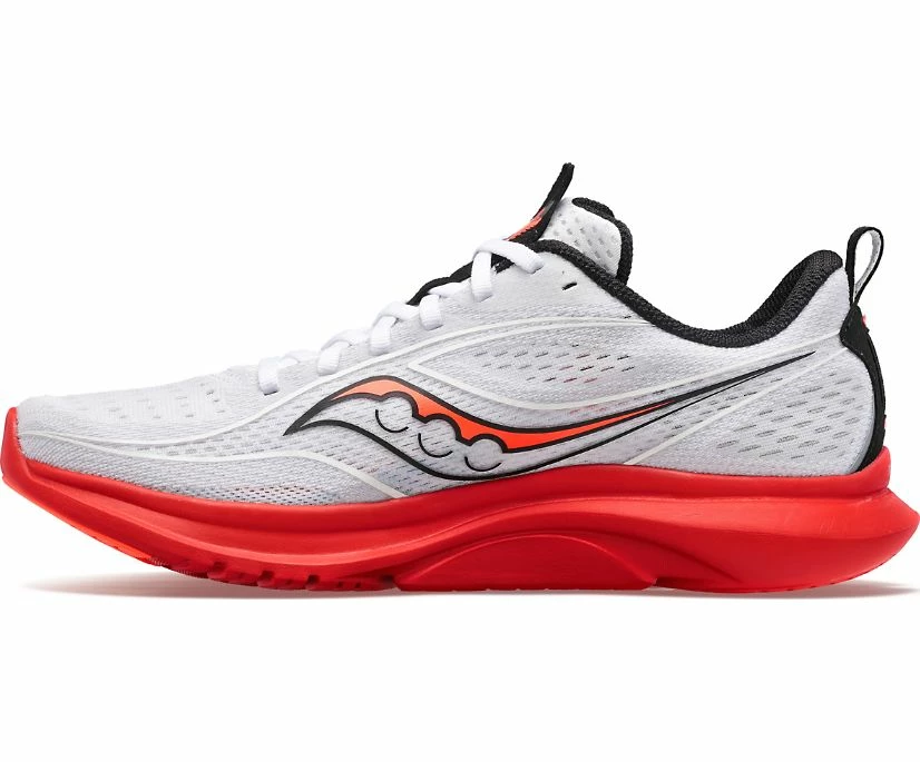 Saucony Men's Kinvara 13 (85 - White/Black/Vizi) - Image 2