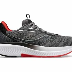 Saucony Men's Echelon 9 (20 - Charcoal/Red Sky)