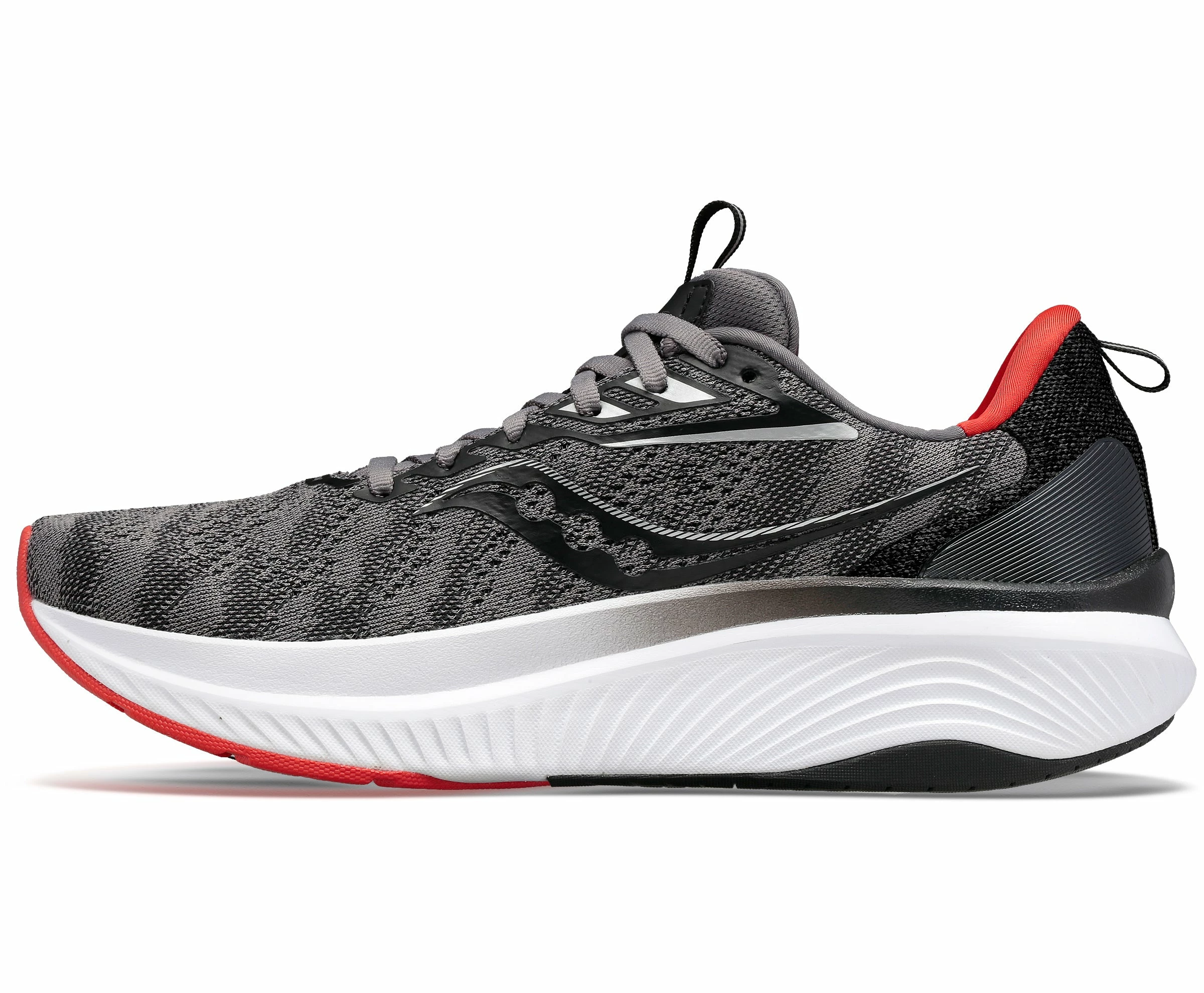 Saucony Men's Echelon 9 (20 - Charcoal/Red Sky) - Image 3