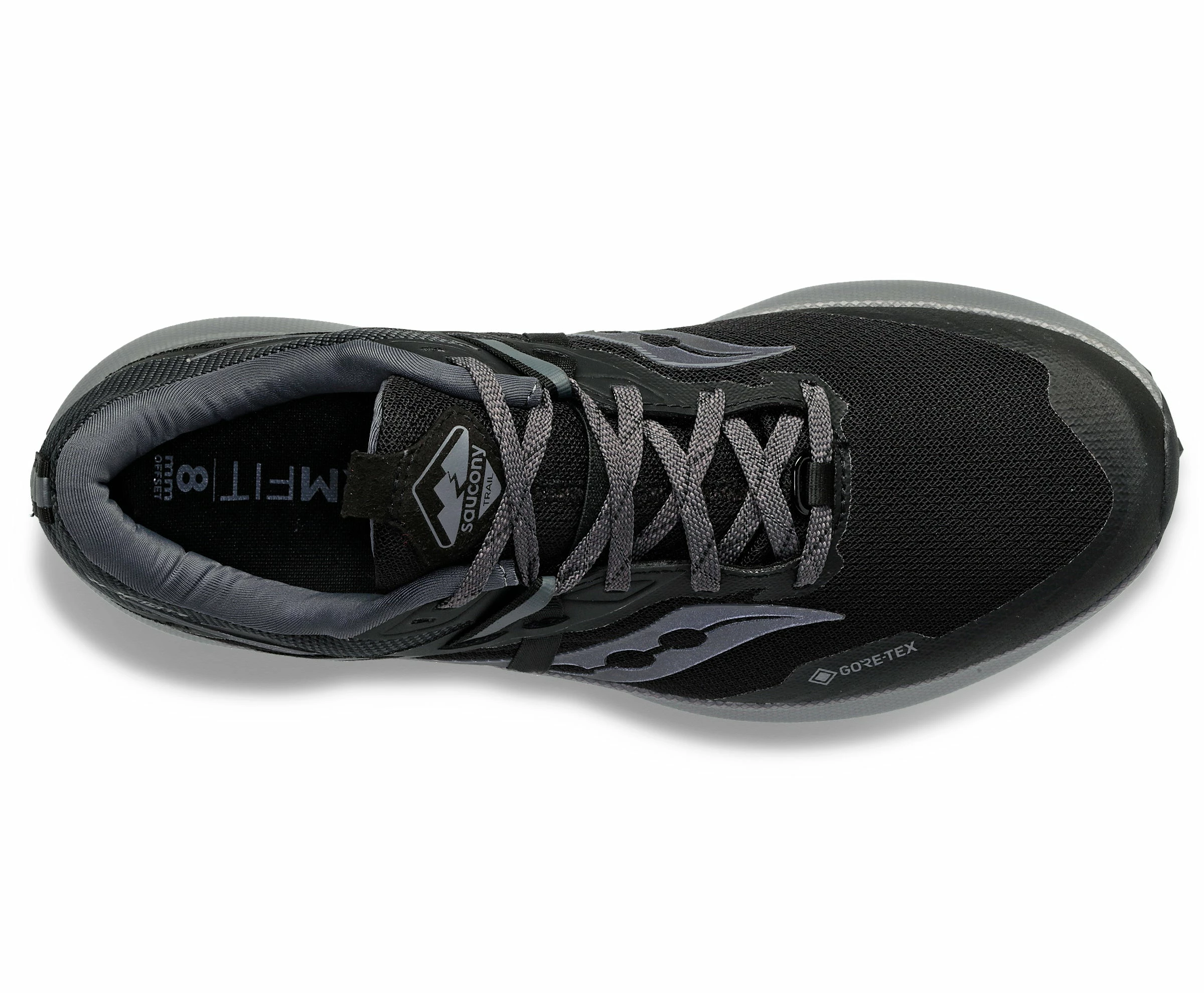 Saucony Men's Ride 15 TR GTX (10 - Black/Charcoal) - Image 4