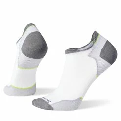 Smartwool Run Zero Cushion Low Ankle Socks (White)