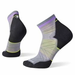 Smartwool Run Targeted Cushion Pattern Ankle Socks (Graphite)
