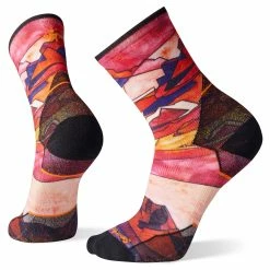 Smartwool Athlete Edition Run Print Crew Sock (Tandoori Orange)